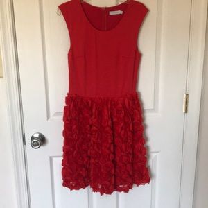 Fun red cocktail dress